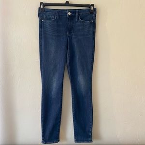Athleta Sculptek Dark Wash Skinny Jeans Size 0